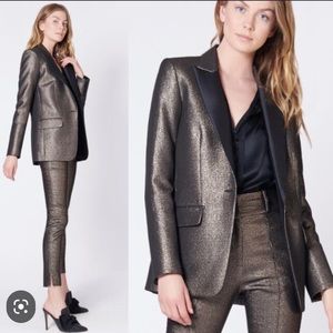 Veronica Beard Ashburn Bronze Metallic Blazer size 0